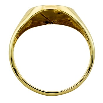 9ct gold Diamond Signet Ring size X